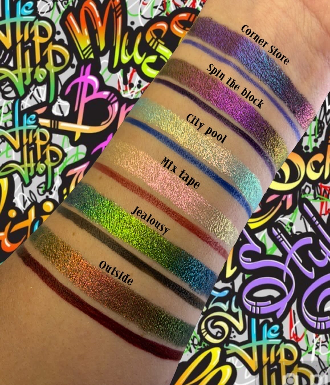 Multi Chrome Face Graffiti - Gel Crayon Liner🖍️